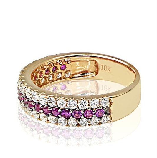 0.54 Carat Ruby Ladies Band