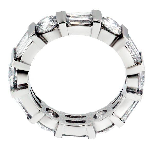 "ETNBD01289" 3.96 Carat Diamond Eternity Band in Platinum 3.96 ct. tw.