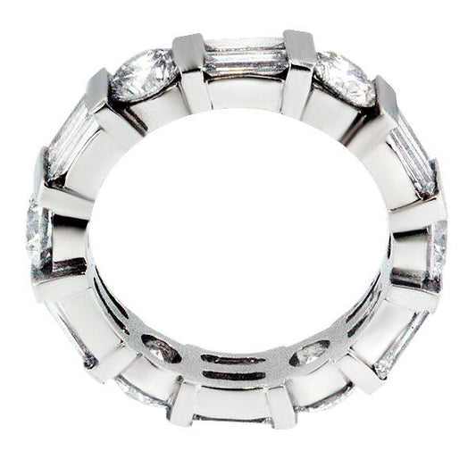 "ETNBD01289" 3.96 Carat Diamond Eternity Band in Platinum 3.96 ct. tw.