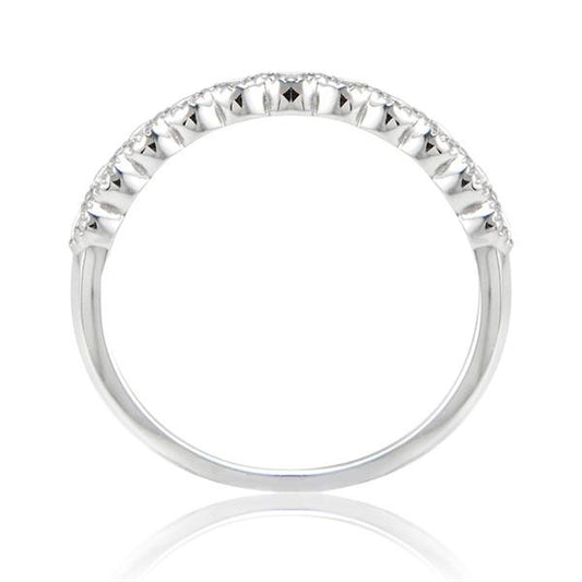 "WEDB01080" Diamond Band In 18k White Gold WEDB01080