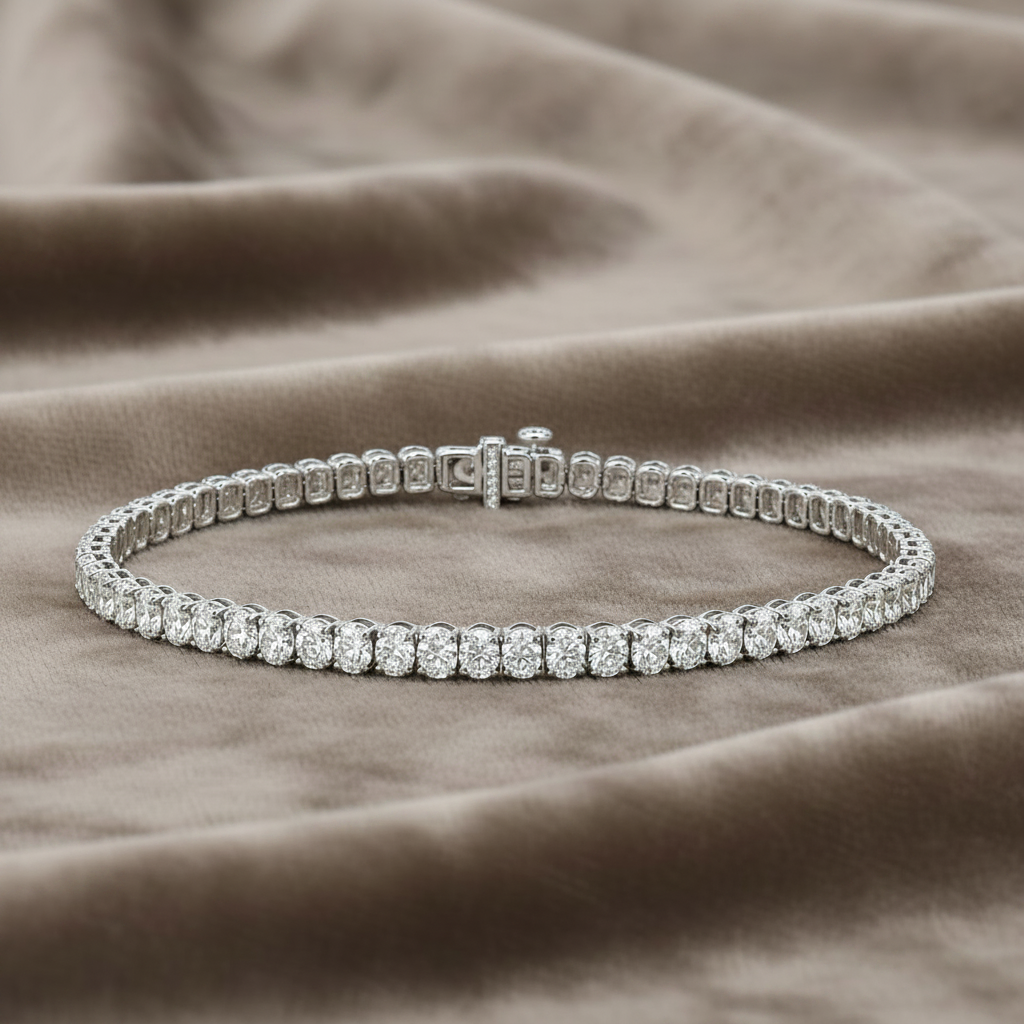 Lab Grown Diamond BRAC10250~ 7.34 carat Tennis Bracelet