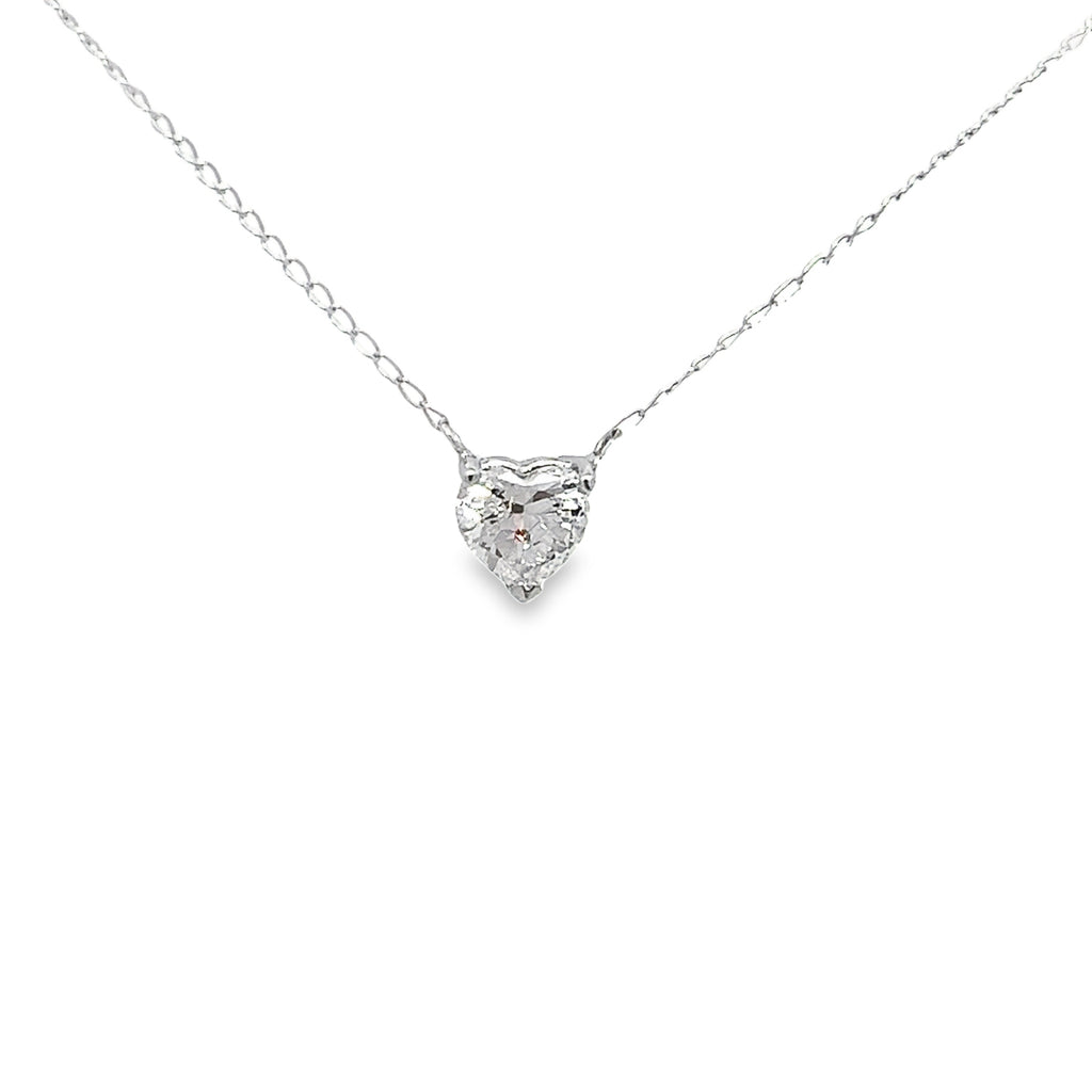 0.65CT Heart-Shaped Diamond Necklace | SEA Wave Diamonds