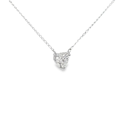 0.65CT Heart-Shaped Diamond Necklace | SEA Wave Diamonds