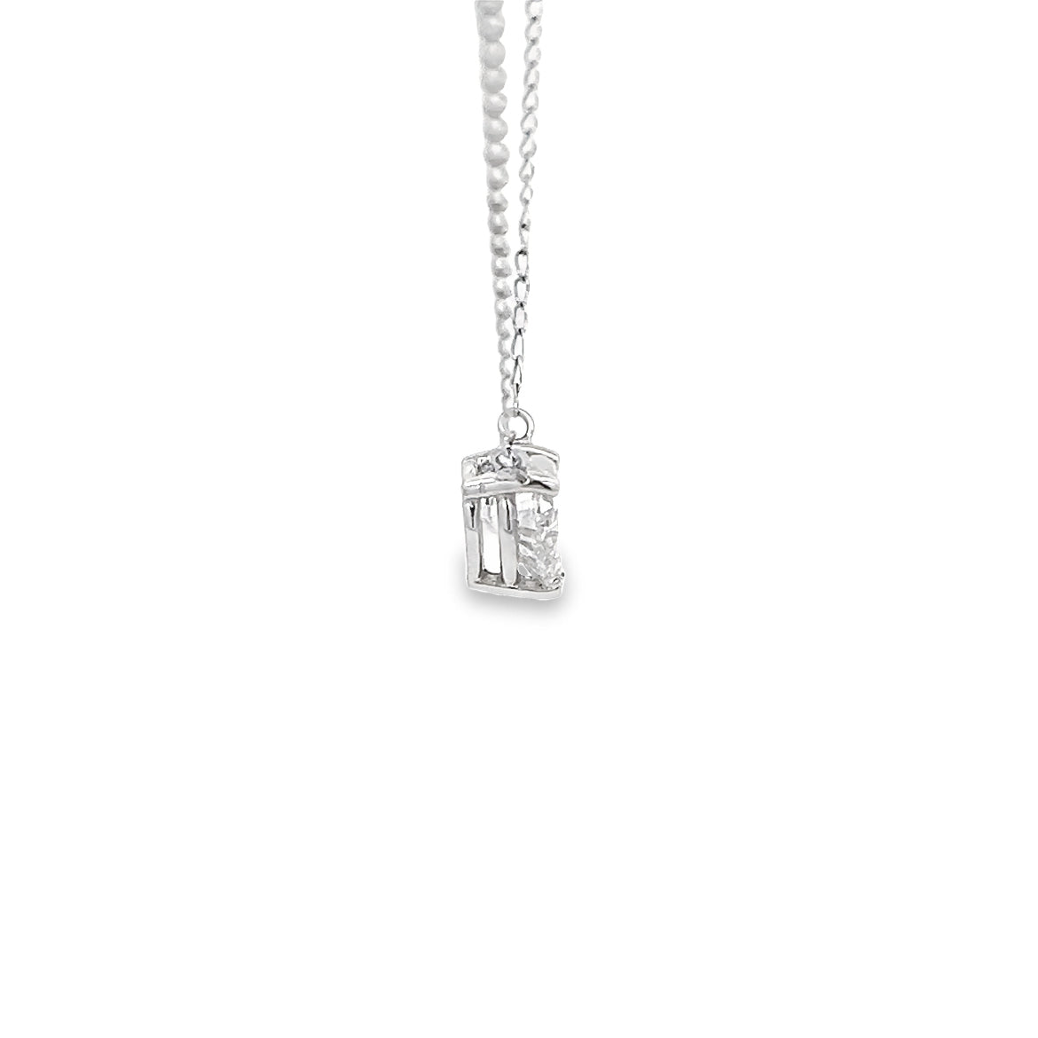 0.65CT Heart-Shaped Diamond Necklace | SEA Wave Diamonds