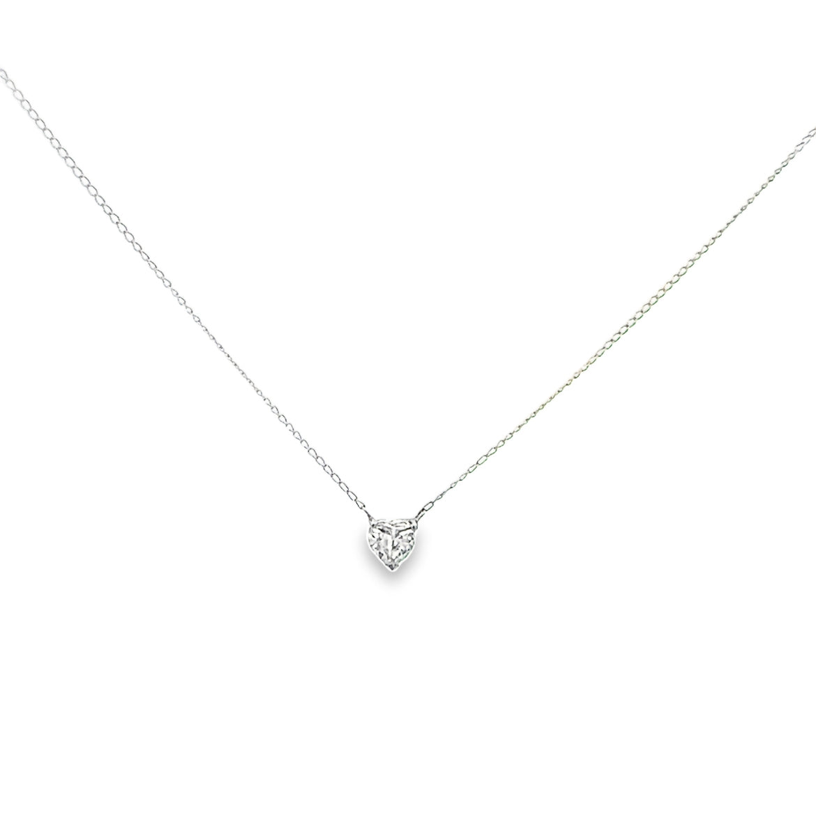 0.65CT Heart-Shaped Diamond Necklace | SEA Wave Diamonds