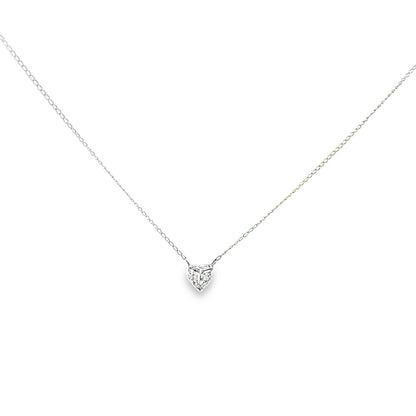 0.65CT Heart-Shaped Diamond Necklace | SEA Wave Diamonds