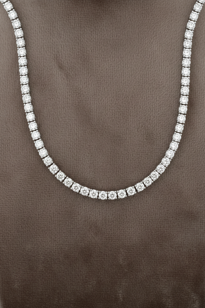 Lab Grown Diamond Necklace NECK1120 ~ 7 carats 14K White Gold