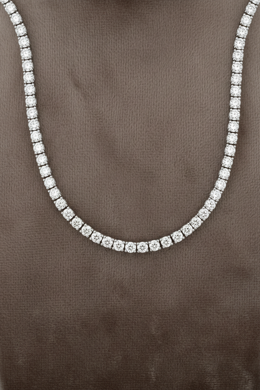 Lab Grown Diamond Necklace NECK1120 ~ 7 carats 14K White Gold