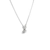 0.65 Carat Flower Shape Diamond Pendant Necklace in 18K White Gold | SEA Wave Diamonds