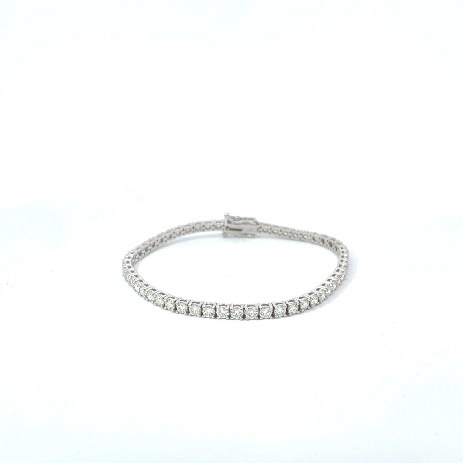 5.49ct Dimonds and 14k White Gold Tennis Bracelet