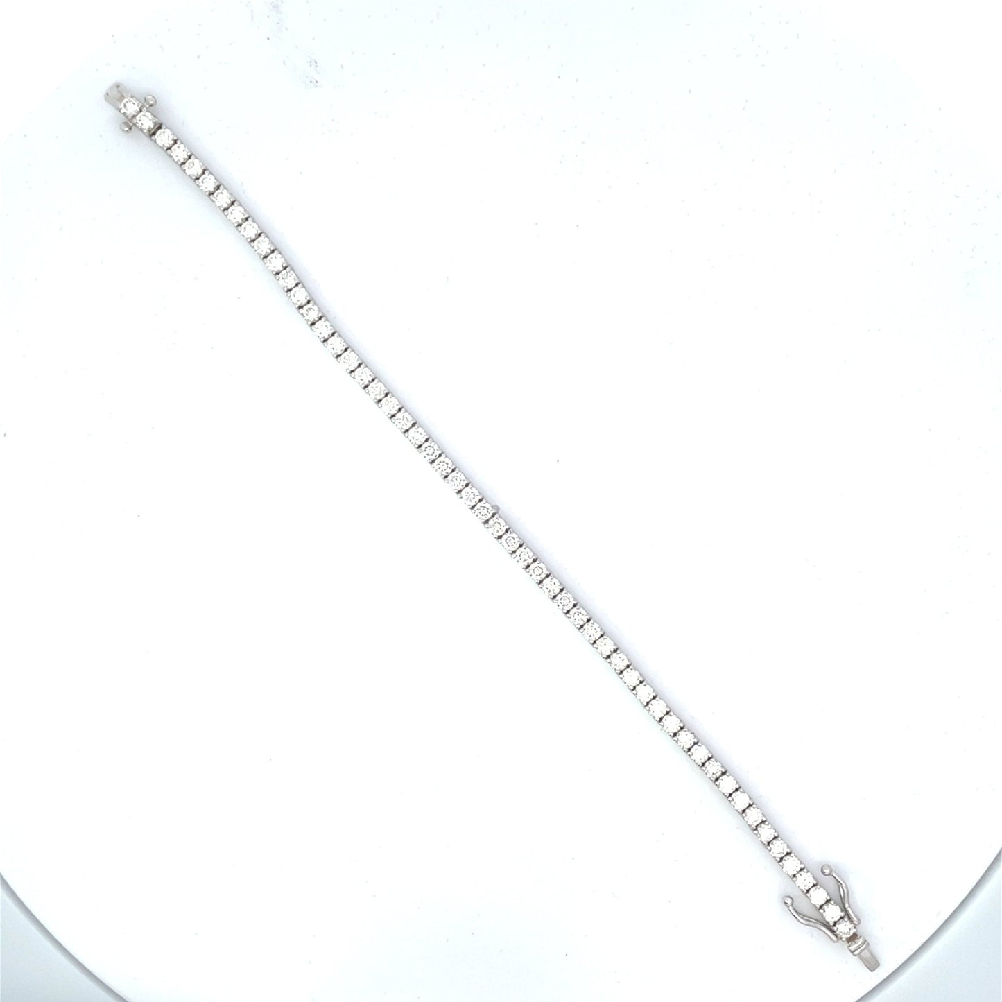 5.49ct Dimonds and 14k White Gold Tennis Bracelet