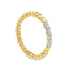 2.08CT Roberto Coin Nabucco Diamond Flex Bangle Bracelet, 18K Yellow Gold