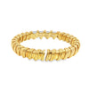 2.08CT Roberto Coin Nabucco Diamond Flex Bangle Bracelet, 18K Yellow Gold