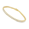 Earth Diamond Tennis Bracelet set in 14K Yellow Gold