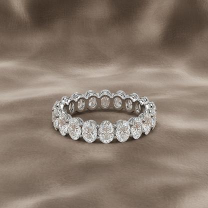 Lab Grown Diamond 9076116~ Oval Cut Eternity Band