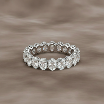 Lab Grown Diamond ETNBD1093~ Oval cut eternity band