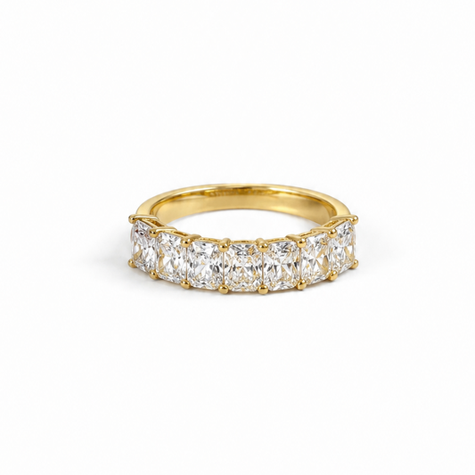 2.93 carat Lab Grown Diamond 9363734~ 7 Stone Raidiant Cut Ring