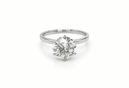 2.01 Round Solitaire Diamond Engagement Ring G SI2