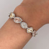 17.89CT Multi Shaped/Color Diamond Tennis Bracelet, GIA Certified Stones, set in 18K Gold