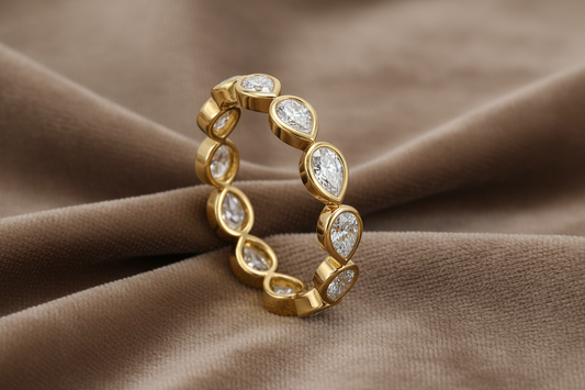Lab Grown Diamond Eternity Band 9297939~ 2.03 carats 14K Yellow Gold