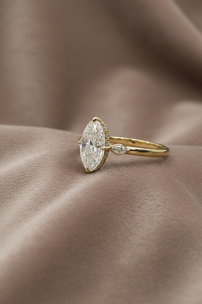 3.02 carats Lab grown Diamond ENG10045~Lydia