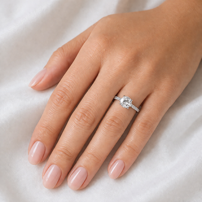 "ENGR03194" Round Diamond Engagement Ring 0.70ct