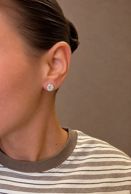 Lab Grown Diamond Studs EARR10308~ 5.23 carats