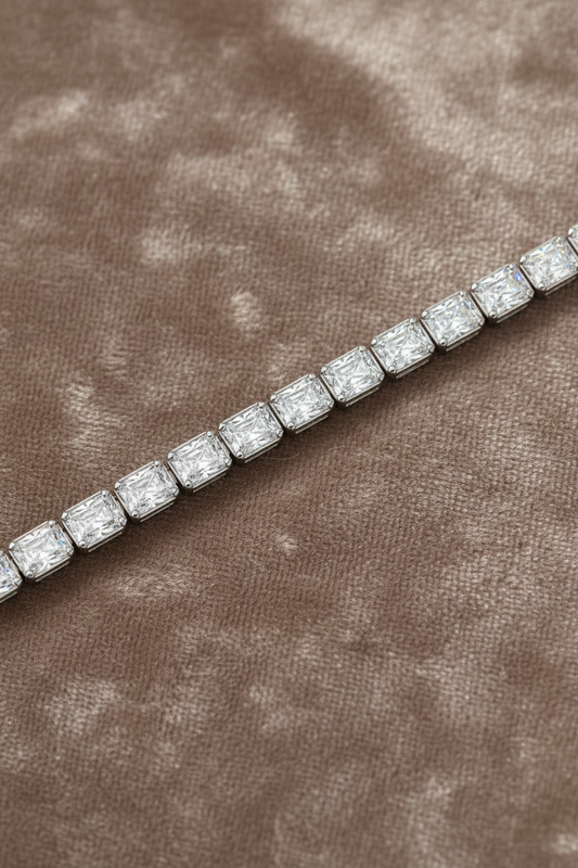Lab Grown Diamond Tennis Bracelet ~ BRAC10227 Radiant Cut