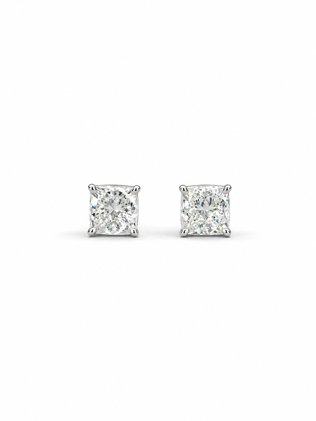 Lab Grown Diamond Studs~ EARR10323 Cushion Cut 1.50 carats