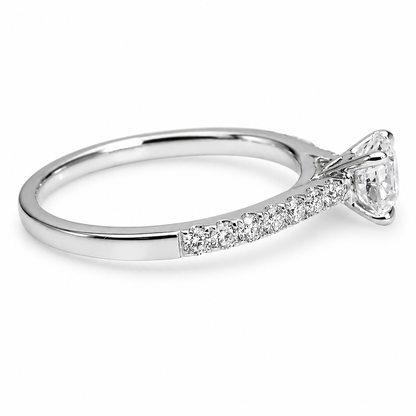 "ENGR03231" Round Diamond Engagement Ring 0.71ct