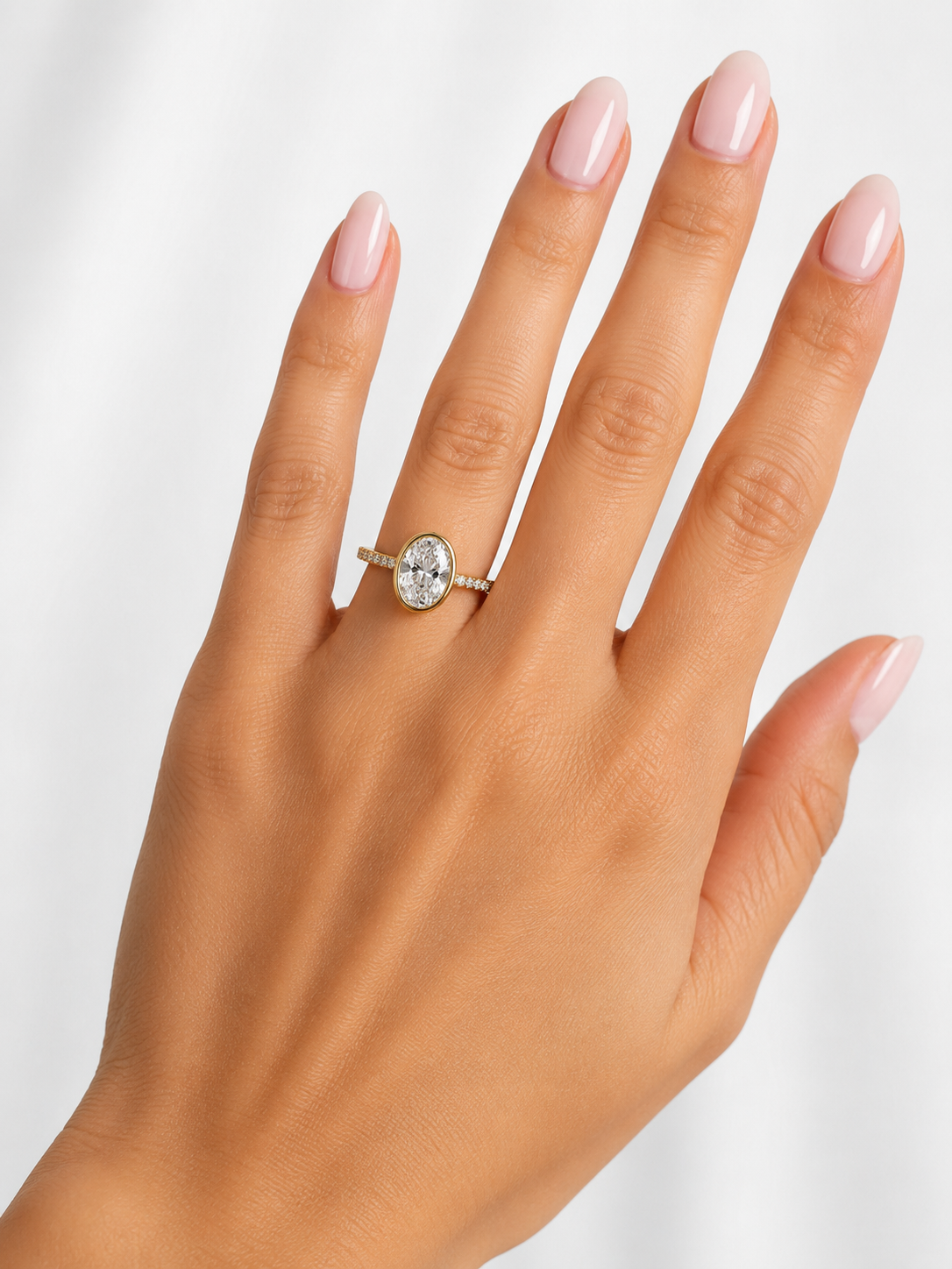 Lab Grown Diamond ENGR1112~ 2.10 carats 14K Yellow Gold