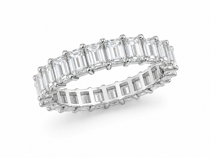 5.25 carat Lab Grown Diamond 30037~ Emerald Cut Eternity Band