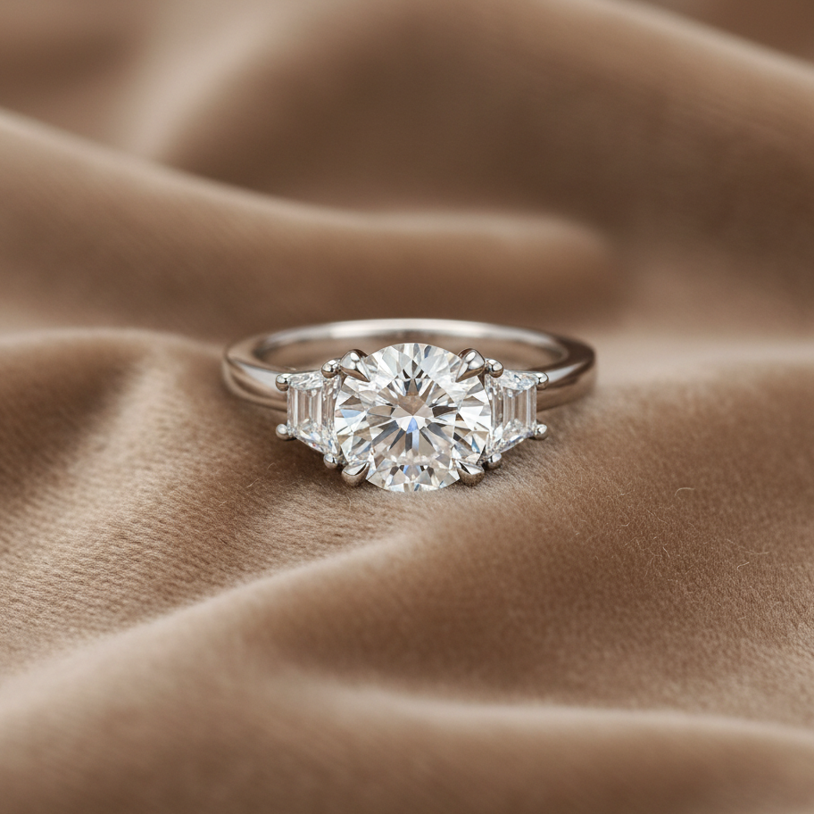 Lab Grown Diamond ENGR1114~ Darcy 2.05 carats Platinum