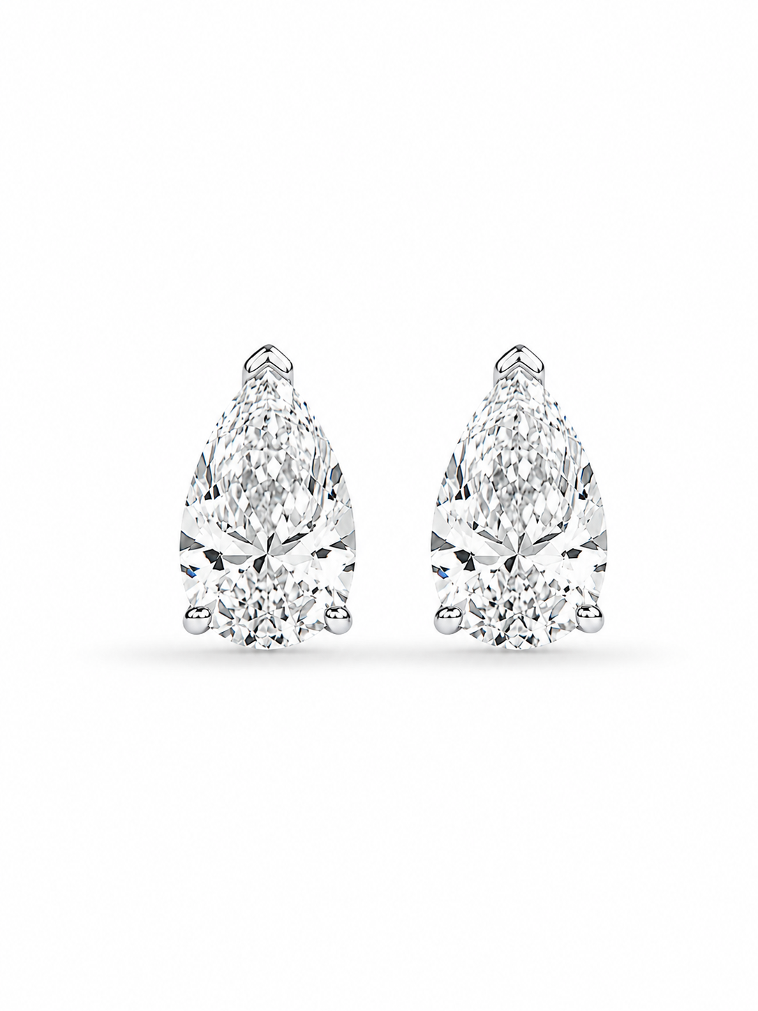 Lab Grown Diamond pear Cut Studs EARR10322~ 4.16 carats&nbsp;