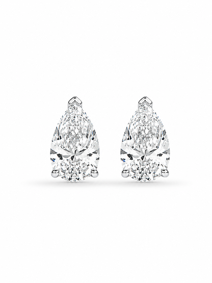 Lab Grown Diamond pear Cut Studs EARR10322~ 4.16 carats&nbsp;