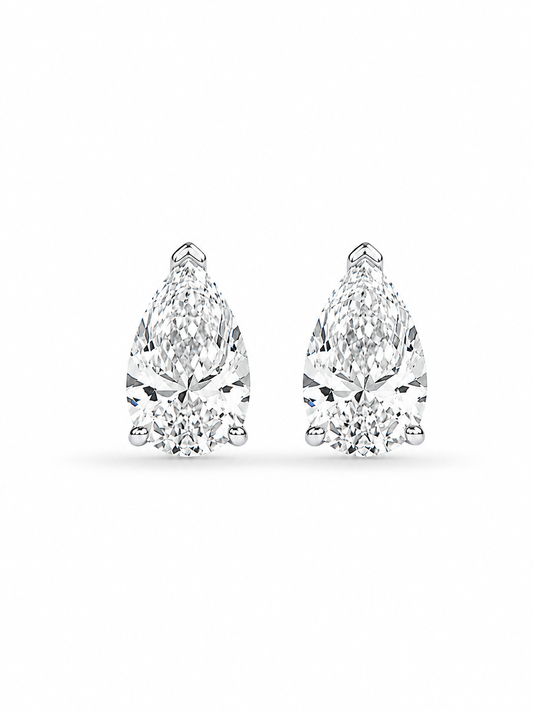 Lab Grown Diamond pear Cut Studs EARR10322~ 4.16 carats&nbsp;