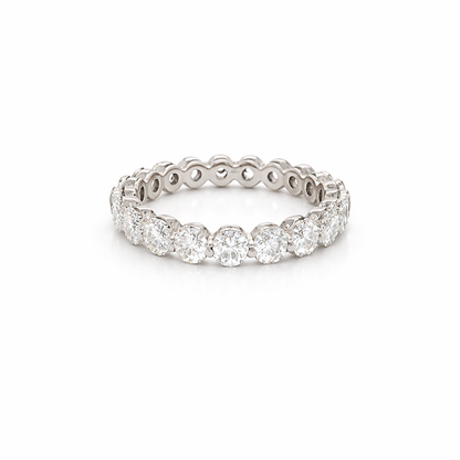 1.90 Carat Shared Prong Diamond Eternity Band in 14K White Gold