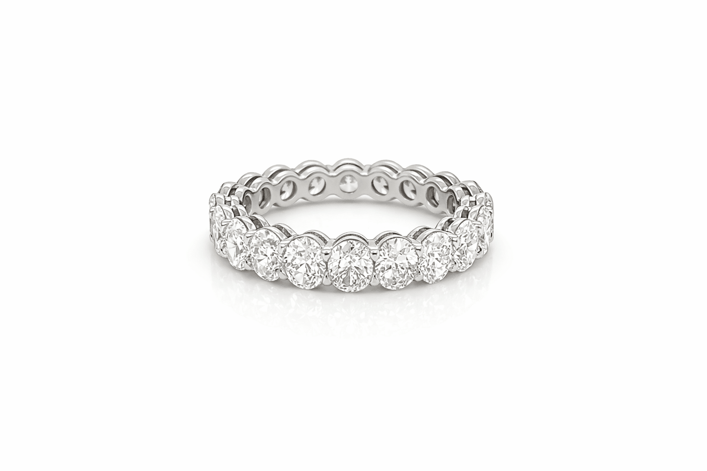 4.38 Carat Shared Prong Diamond Eternity Band in Platinum 4.38 ct. tw.