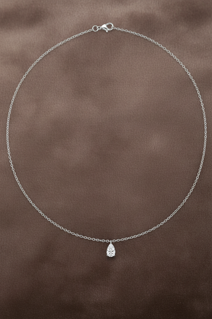 Lab Grown Diamonds NECKL1030~ Solitaire pear cut