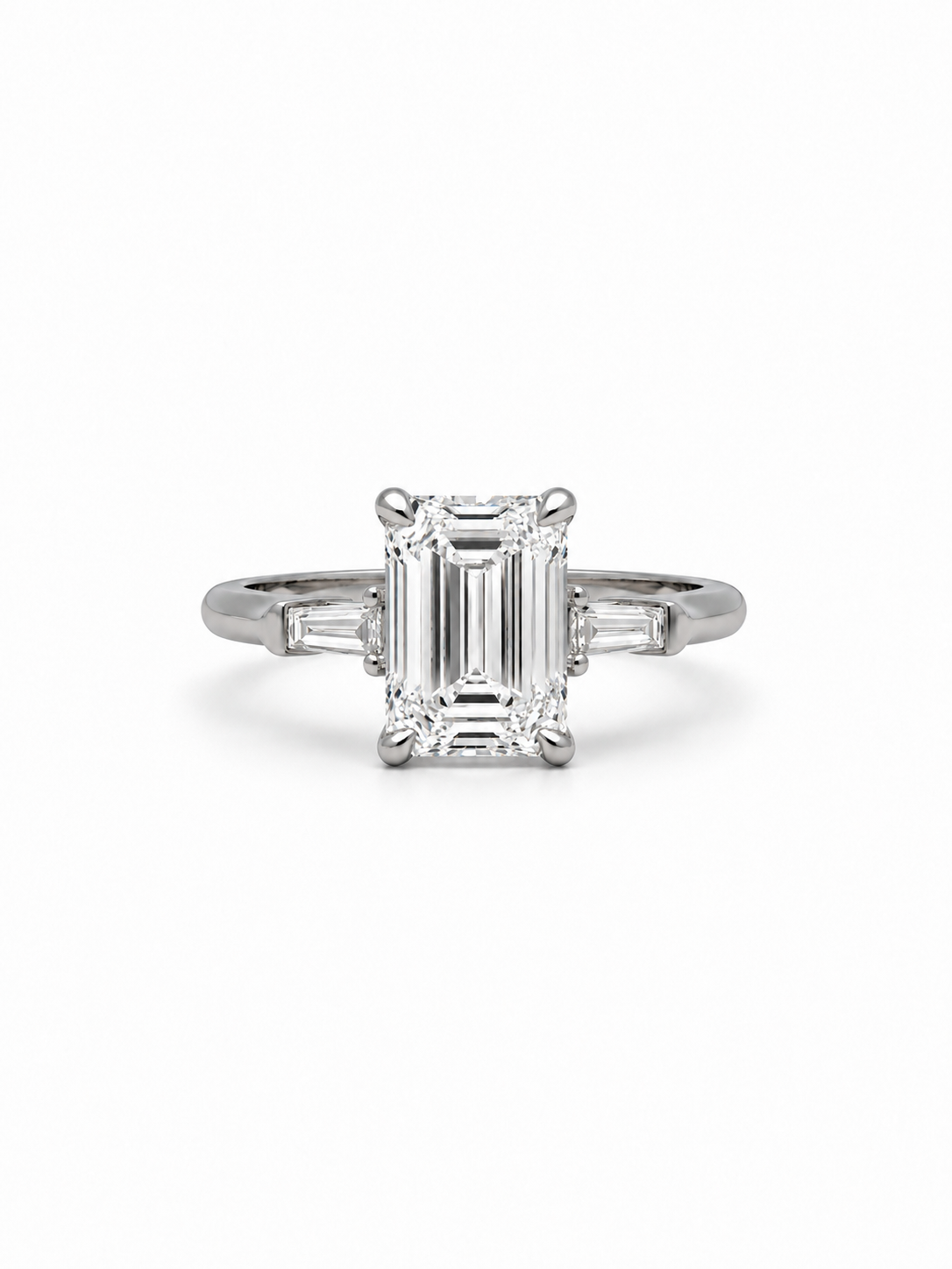 Lab Grown Diamond ENG10037~ Luna 3.00 carats Platinum