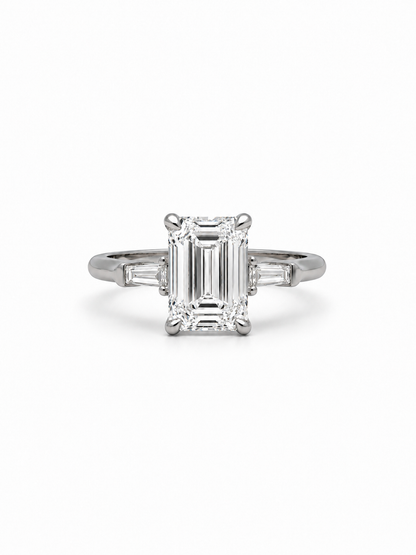 Lab Grown Diamond ENG10037~ Luna 3.00 carats Platinum