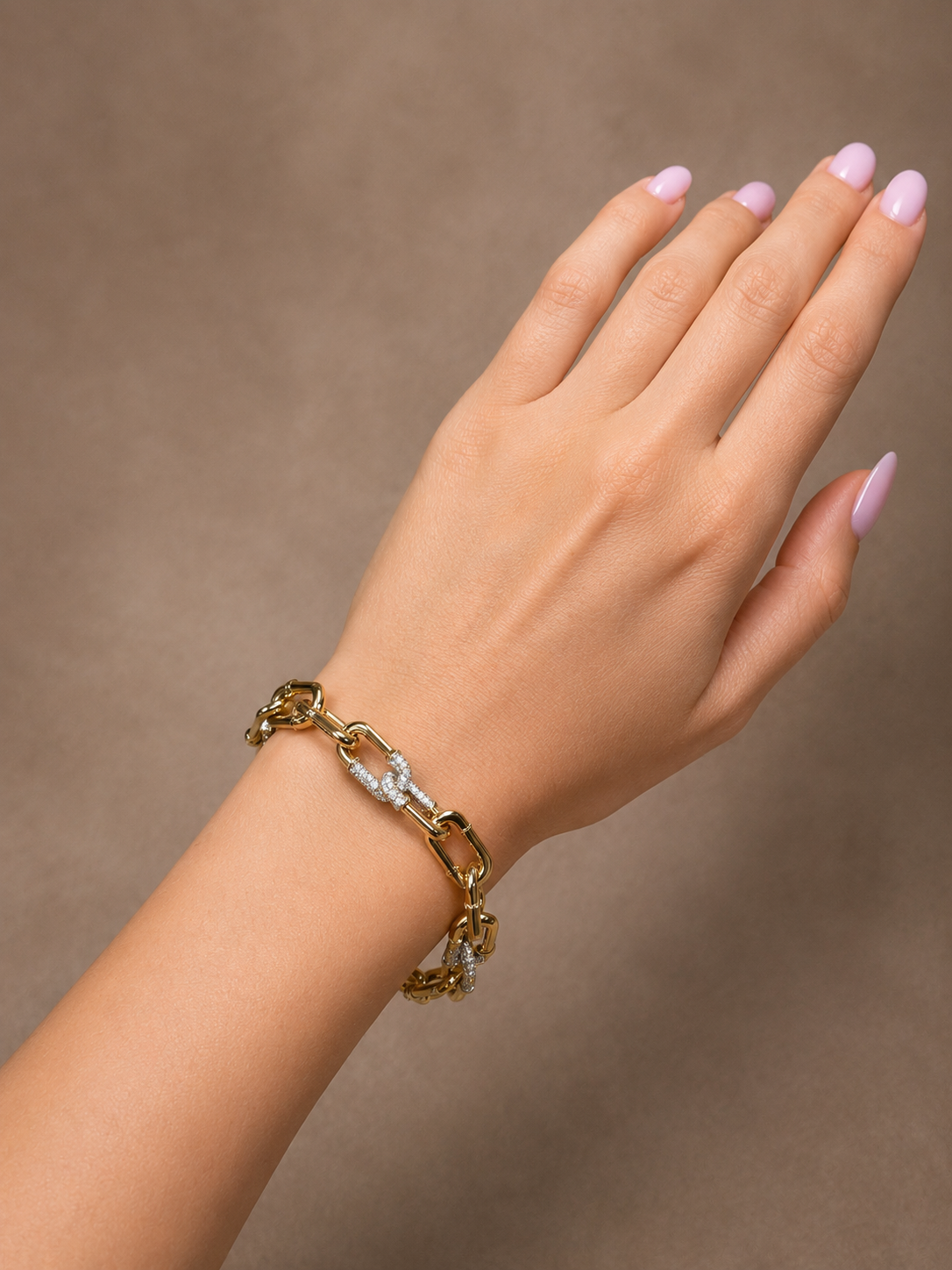 The Riviera Link Bracelet~ 18K Yellow Gold 4.03 carats