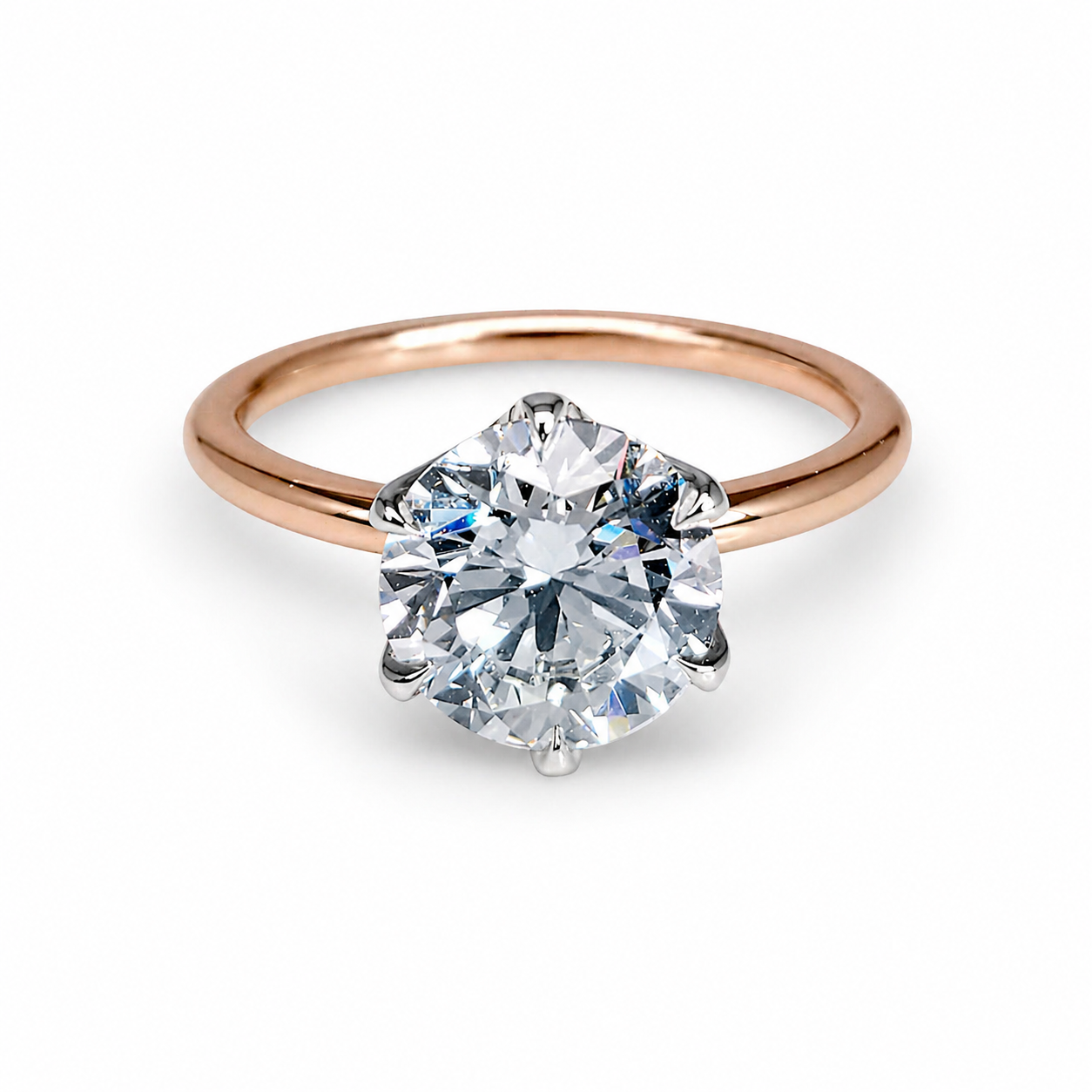 "ENGR03242" ROUND DIAMOND SOLITAIRE RING