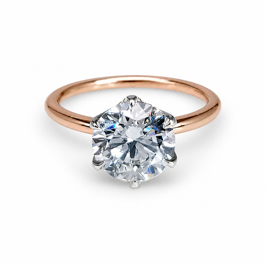 "ENGR03242" ROUND DIAMOND SOLITAIRE RING