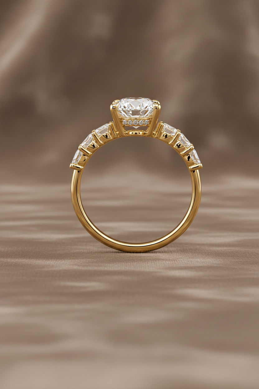 3.02 carats Lab Grown Diamond ENG10045~ Estelle