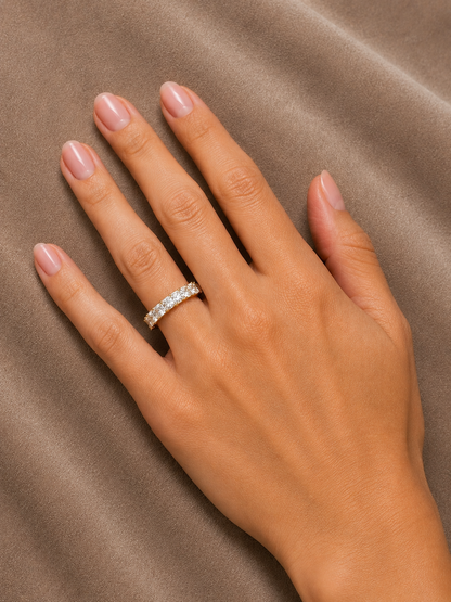 2.93 carat Lab Grown Diamond 9363734~ 7 Stone Raidiant Cut Ring
