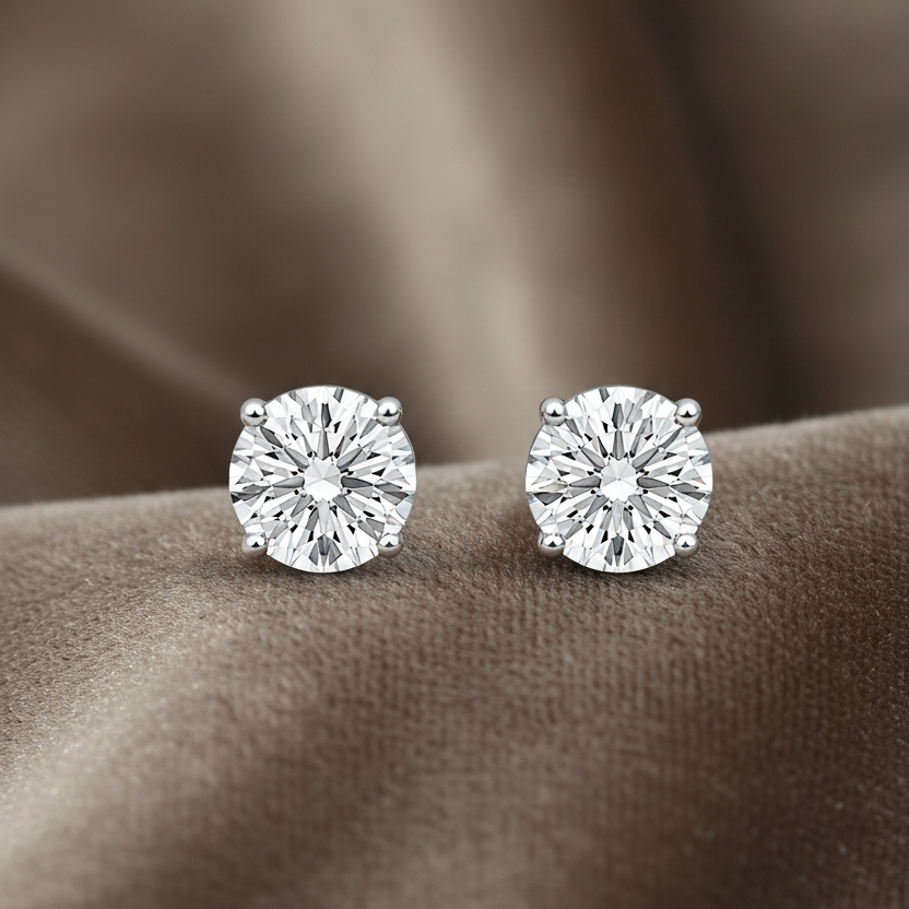 Lab Grown Diamond Studs EARR10317 ~ 3.16 carats
