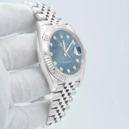 Rolex Datejust 41mm Blue Diamonds Dial 126334