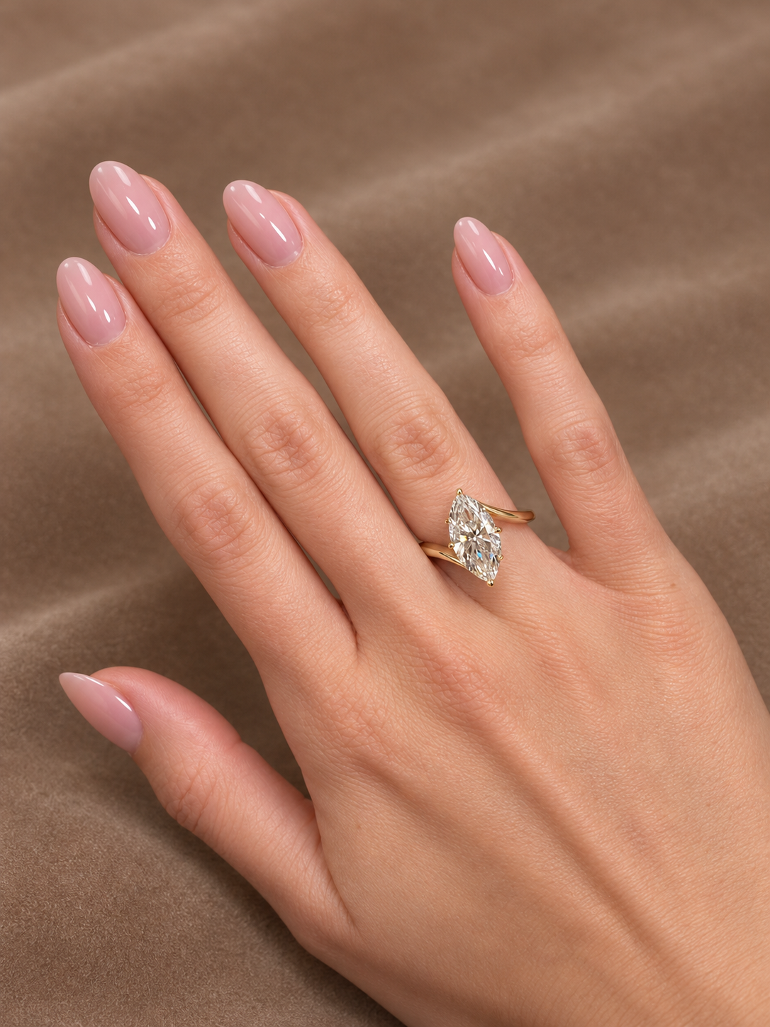 Lab Grown Diamond Engagement Ring Marquise Cut ~ Sasha 3.09 ct