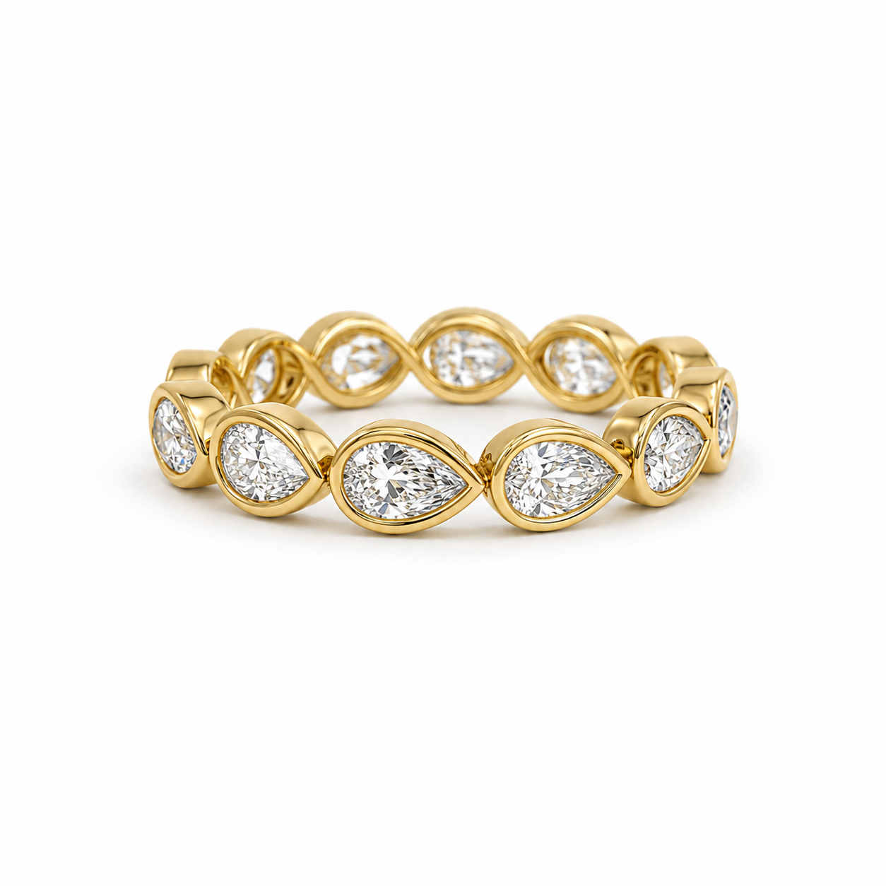 Lab Grown Diamond Eternity Band 9297939~ 2.03 carats 14K Yellow Gold